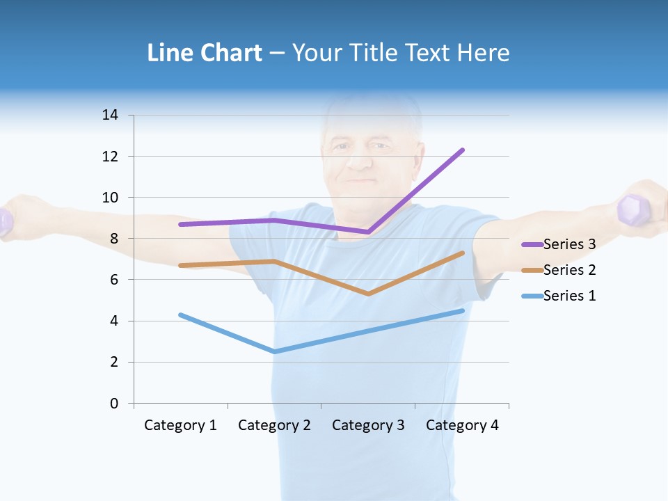 A Man Is Doing Exercises With Dumbbells PowerPoint Template