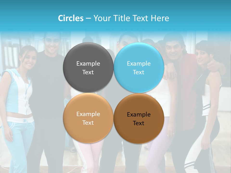 Nourish Gymnastics Shape PowerPoint Template