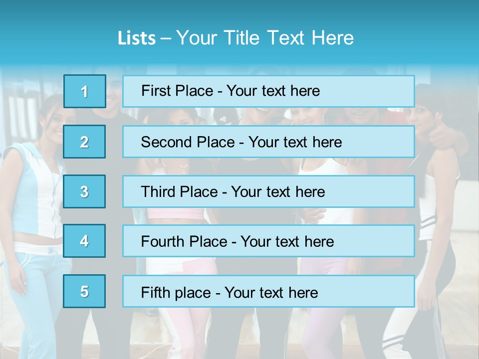 Nourish Gymnastics Shape PowerPoint Template