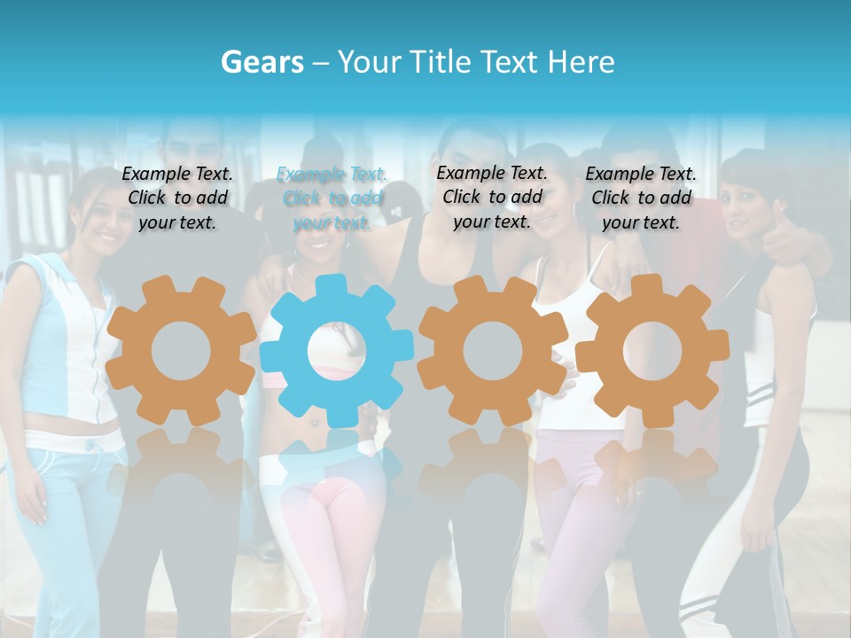 Nourish Gymnastics Shape PowerPoint Template