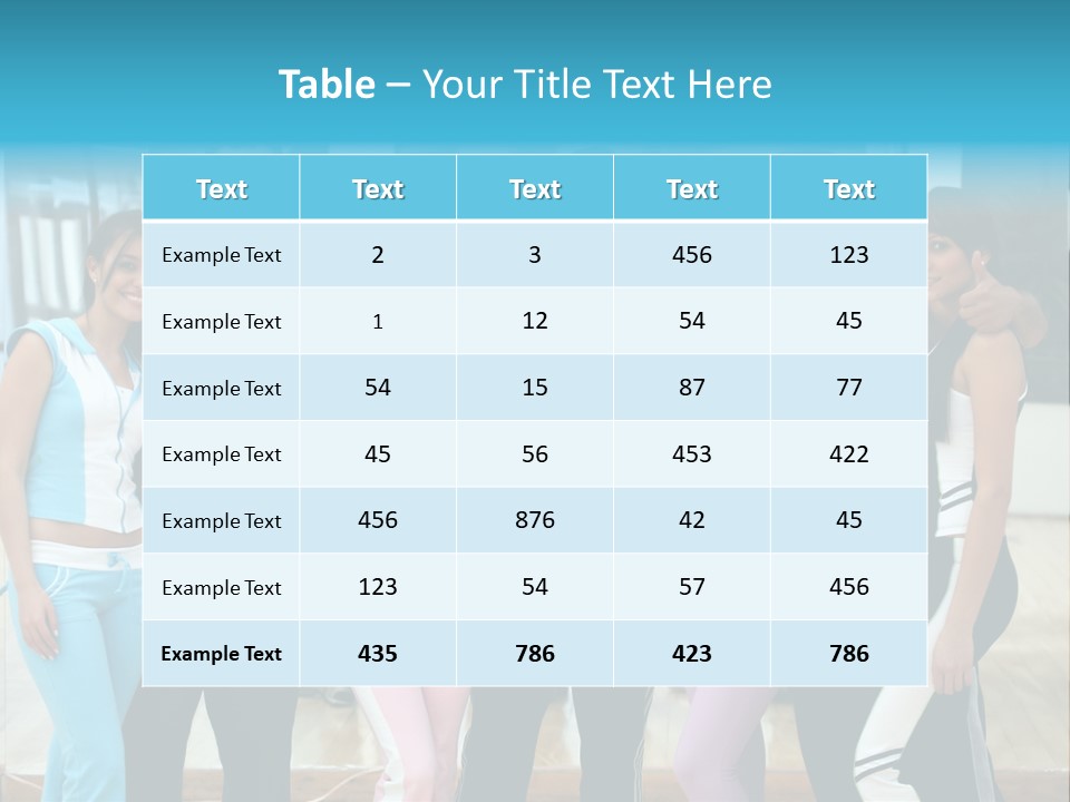 Nourish Gymnastics Shape PowerPoint Template