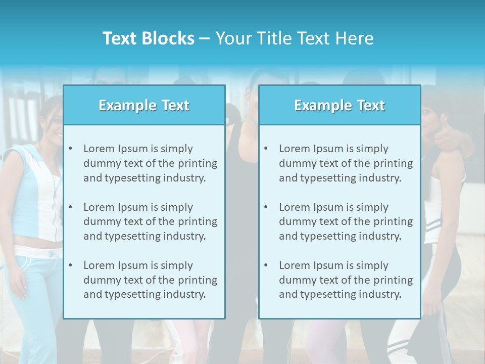 Nourish Gymnastics Shape PowerPoint Template