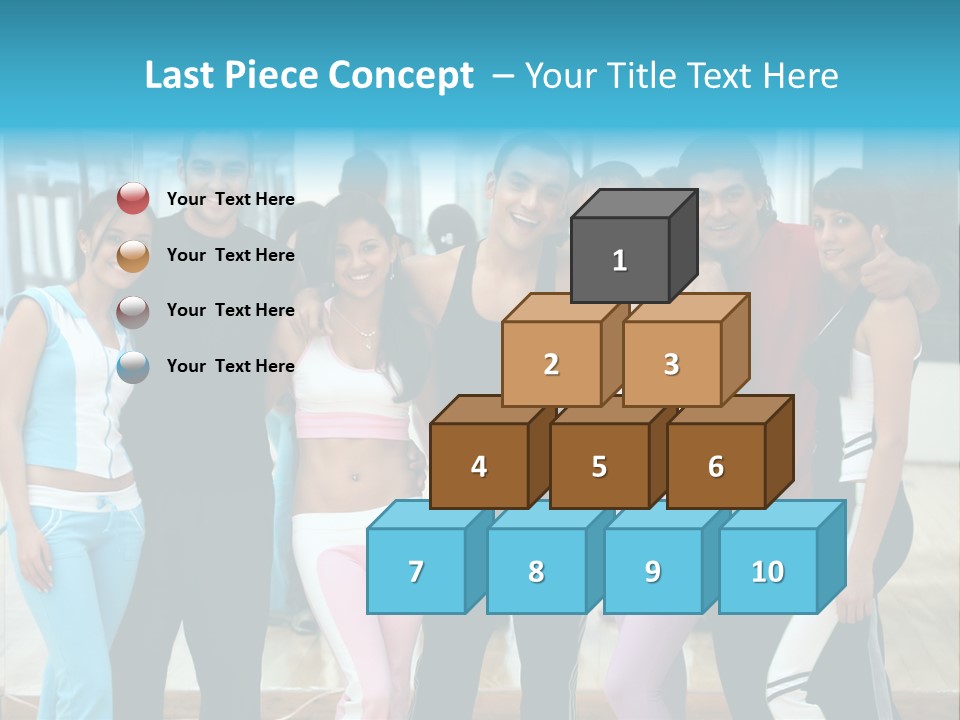 Nourish Gymnastics Shape PowerPoint Template