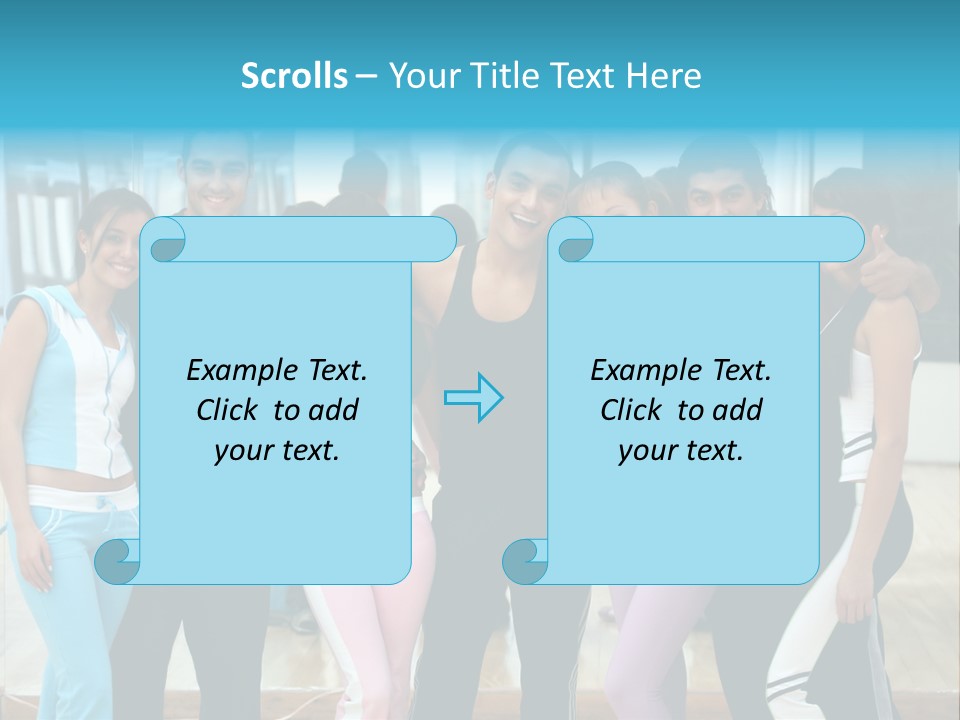 Nourish Gymnastics Shape PowerPoint Template