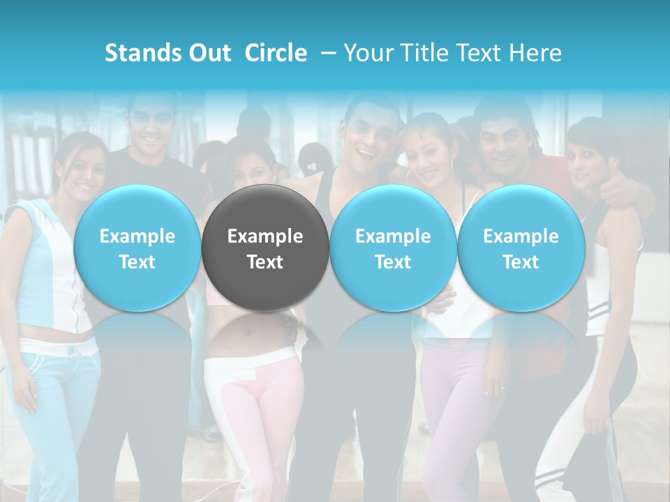 Nourish Gymnastics Shape PowerPoint Template