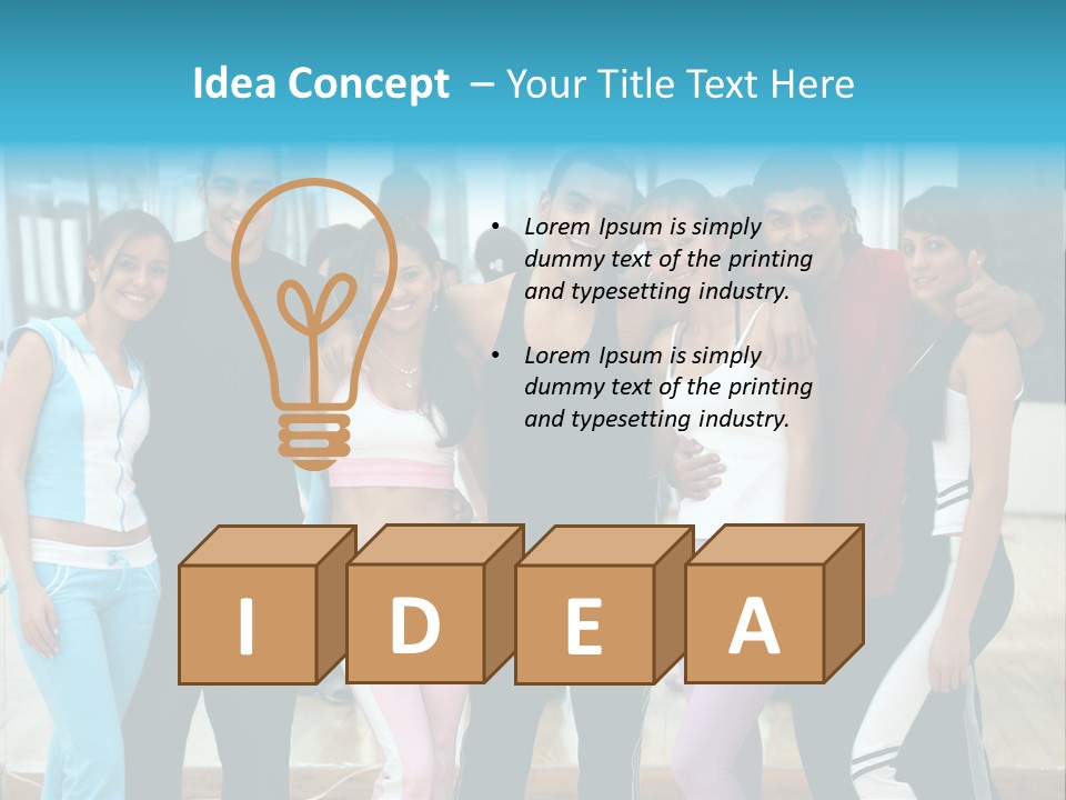 Nourish Gymnastics Shape PowerPoint Template