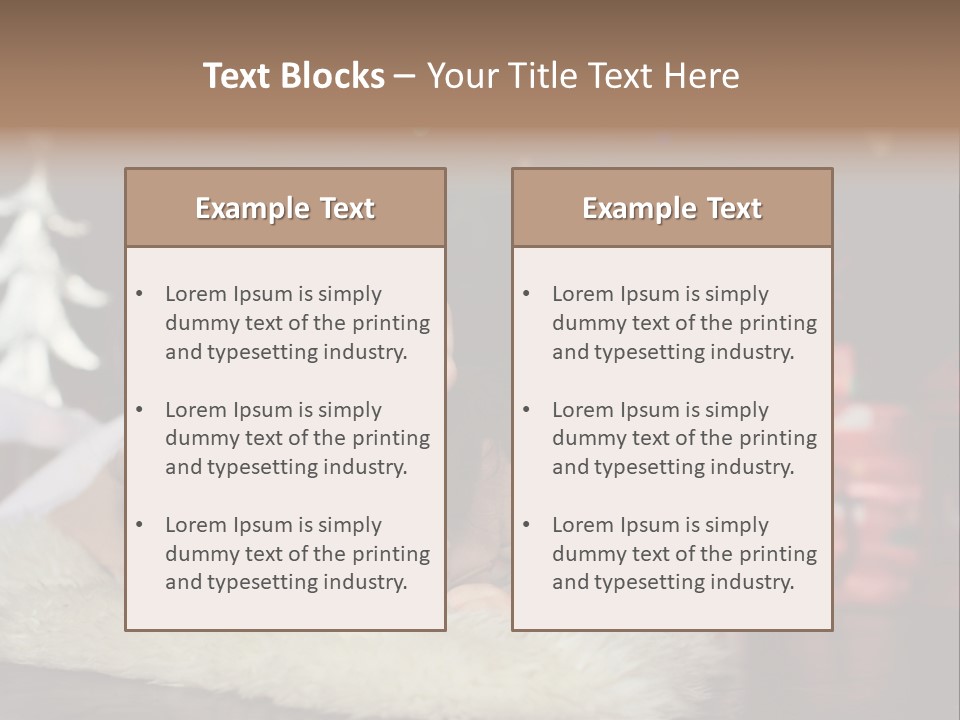 A Little Girl Sitting In Front Of A Christmas Tree PowerPoint Template