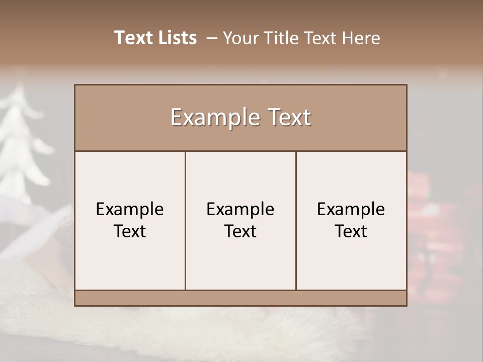 A Little Girl Sitting In Front Of A Christmas Tree PowerPoint Template