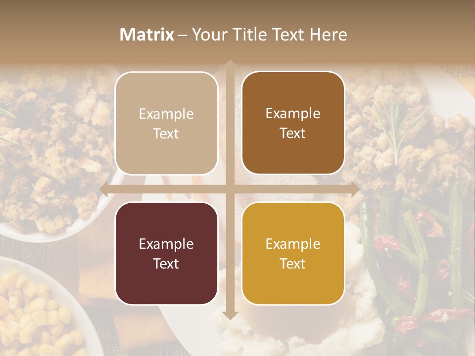 Stuffing Garnished Parsley PowerPoint Template