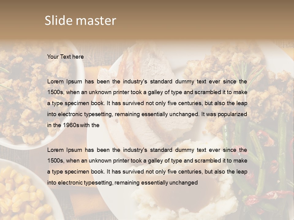 Stuffing Garnished Parsley PowerPoint Template