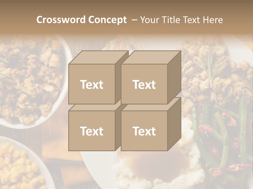 Stuffing Garnished Parsley PowerPoint Template