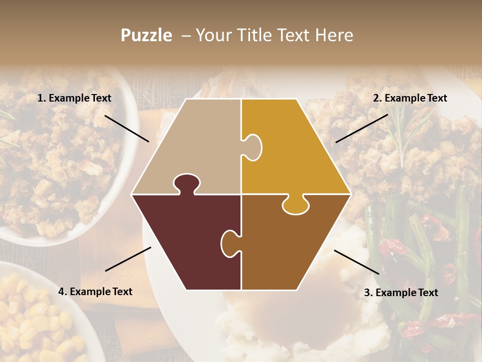 Stuffing Garnished Parsley PowerPoint Template