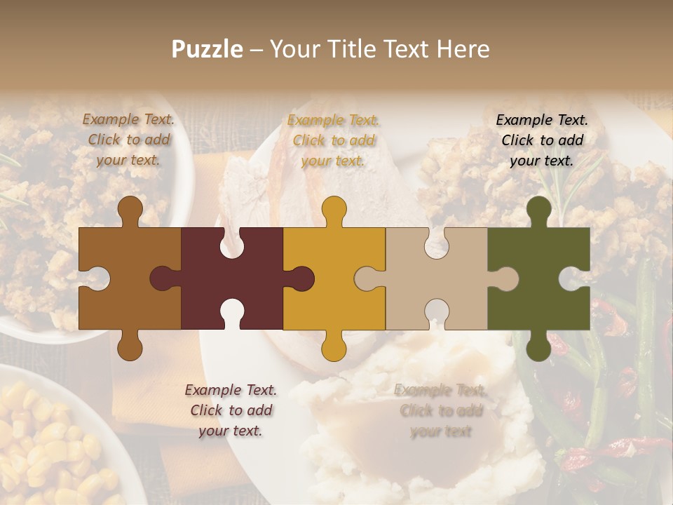 Stuffing Garnished Parsley PowerPoint Template