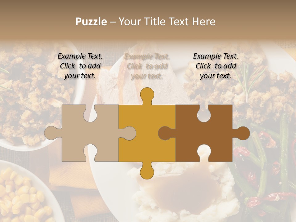 Stuffing Garnished Parsley PowerPoint Template