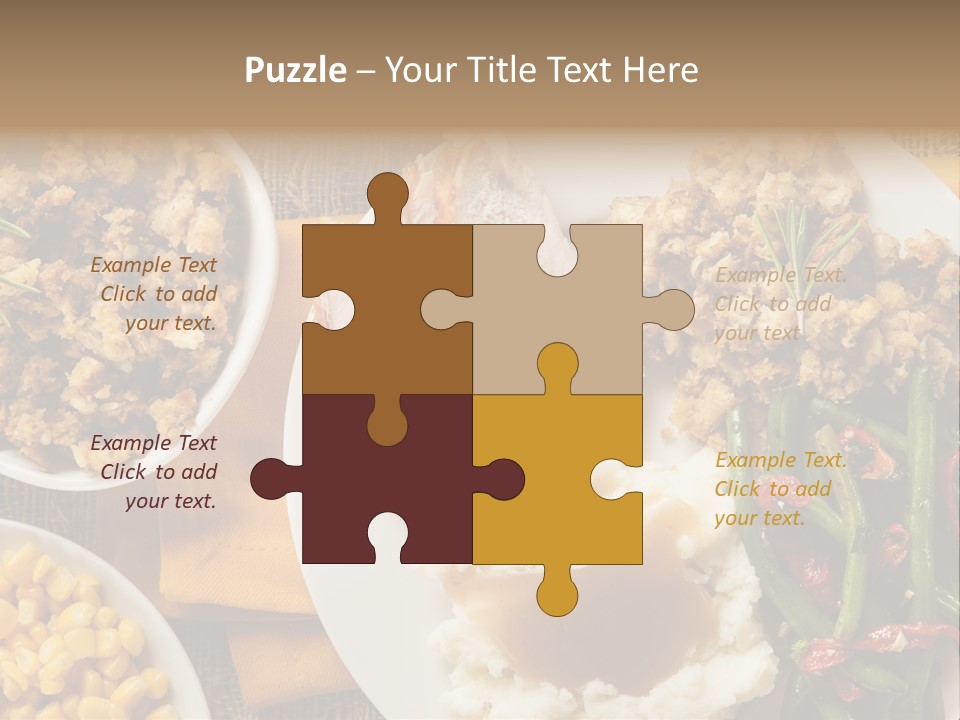 Stuffing Garnished Parsley PowerPoint Template