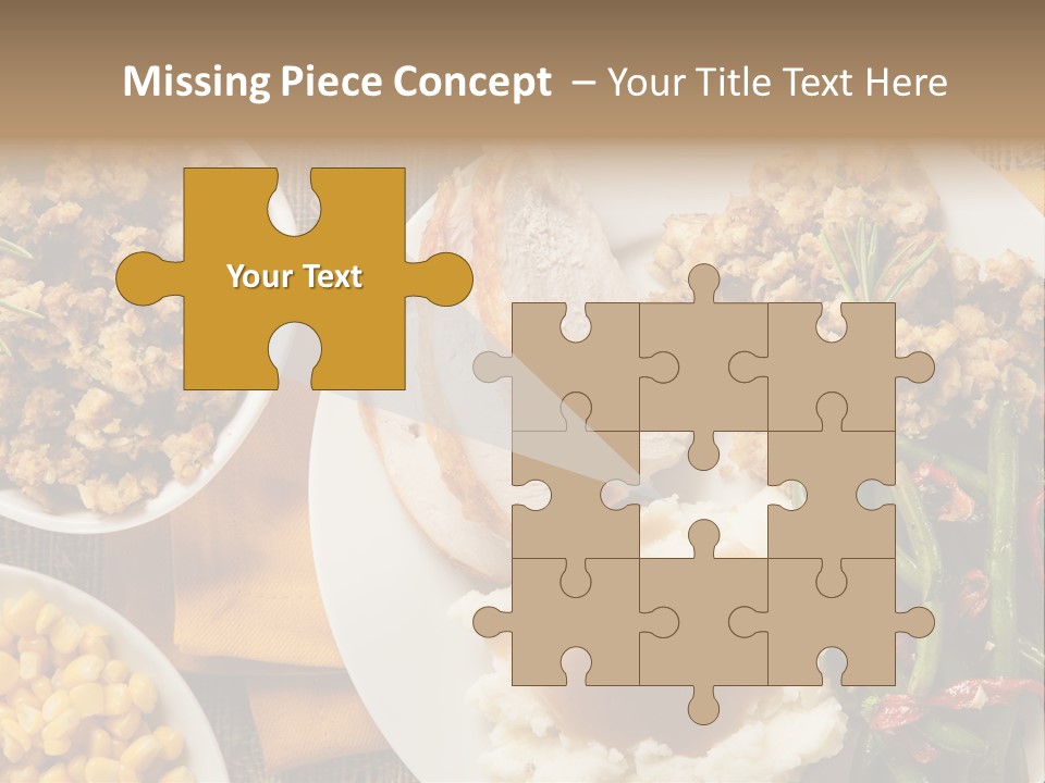 Stuffing Garnished Parsley PowerPoint Template