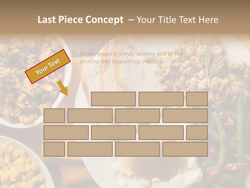 Stuffing Garnished Parsley PowerPoint Template