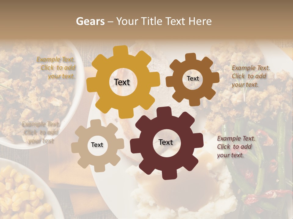 Stuffing Garnished Parsley PowerPoint Template