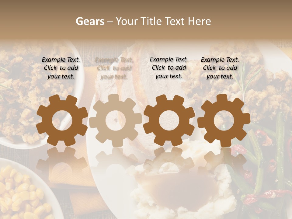 Stuffing Garnished Parsley PowerPoint Template