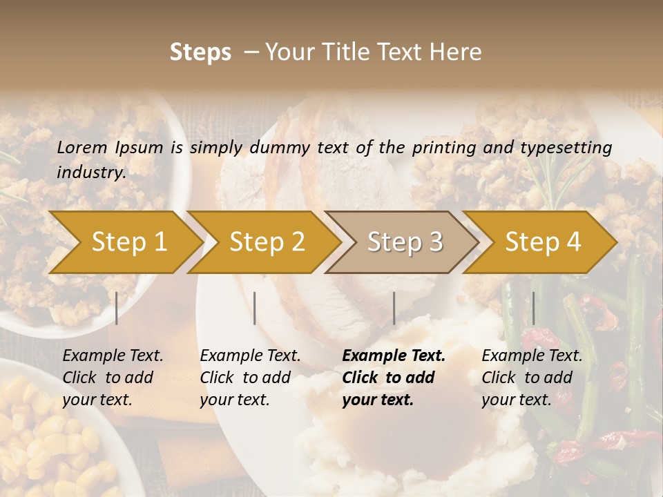 Stuffing Garnished Parsley PowerPoint Template