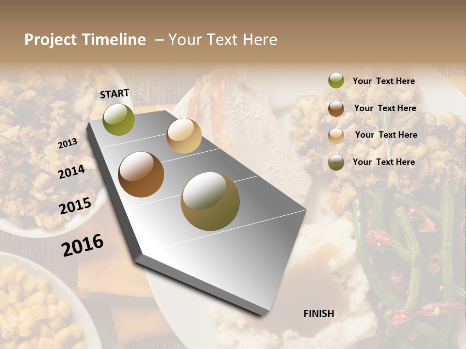 Stuffing Garnished Parsley PowerPoint Template