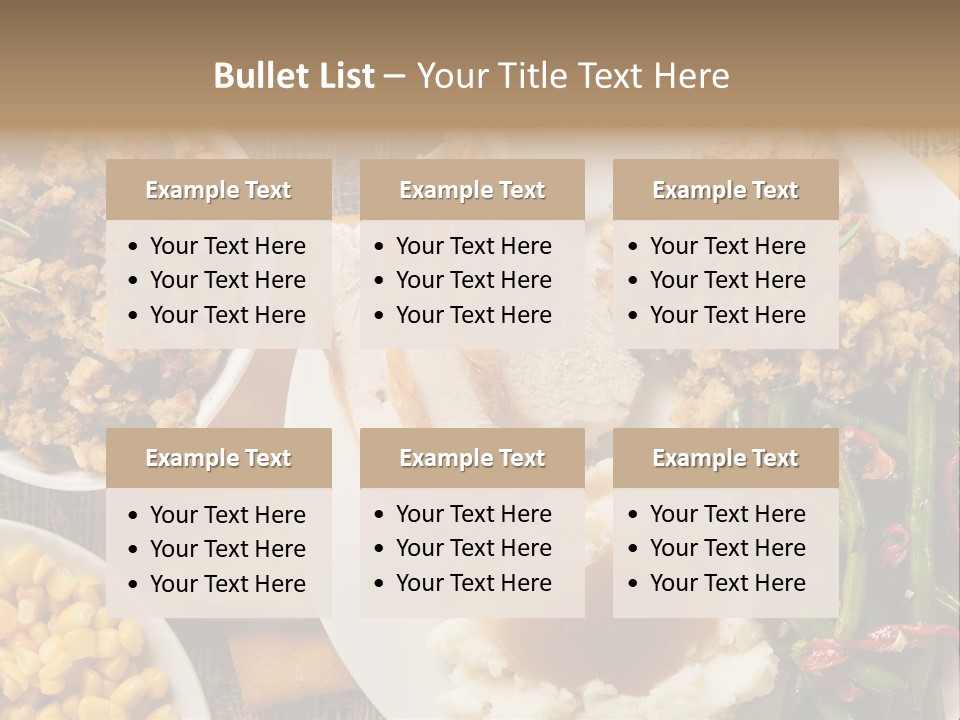 Stuffing Garnished Parsley PowerPoint Template