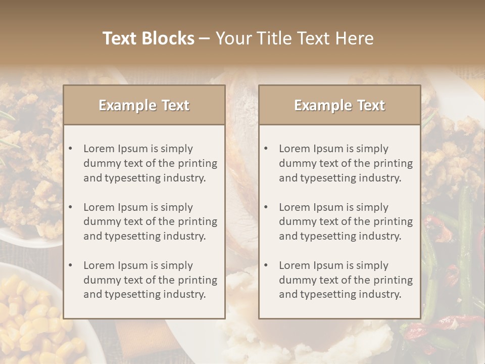 Stuffing Garnished Parsley PowerPoint Template