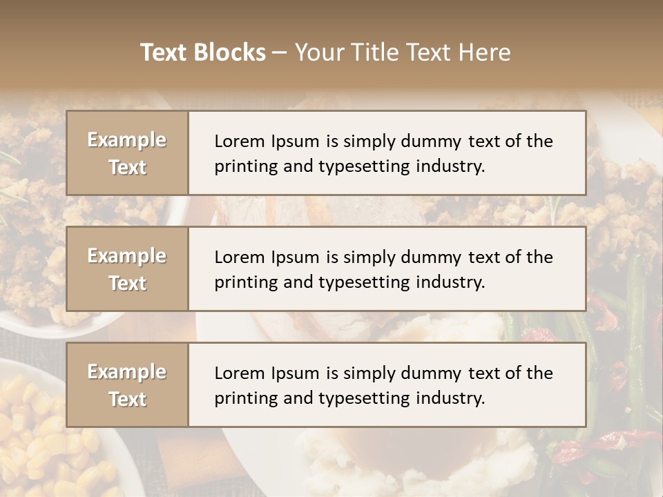 Stuffing Garnished Parsley PowerPoint Template