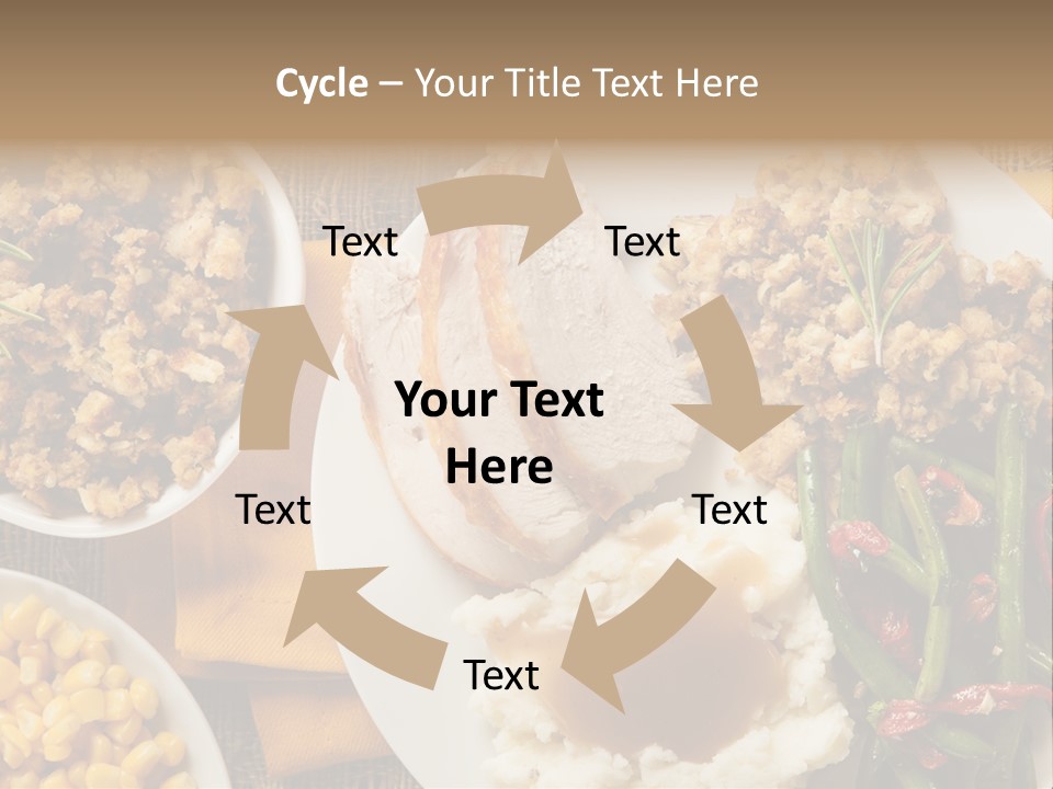 Stuffing Garnished Parsley PowerPoint Template