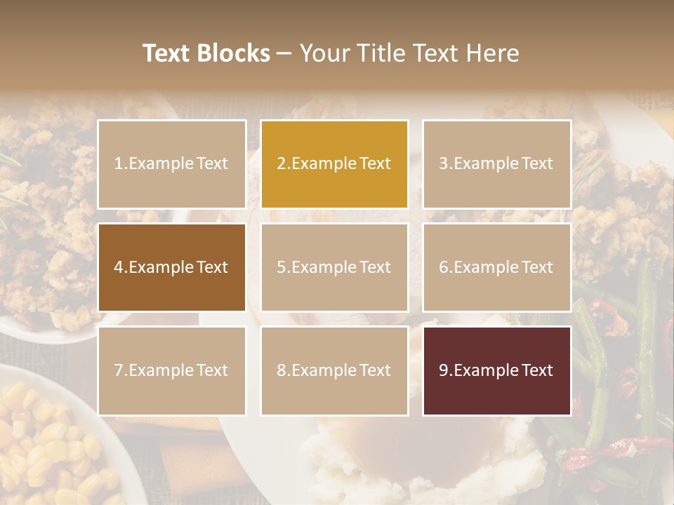 Stuffing Garnished Parsley PowerPoint Template