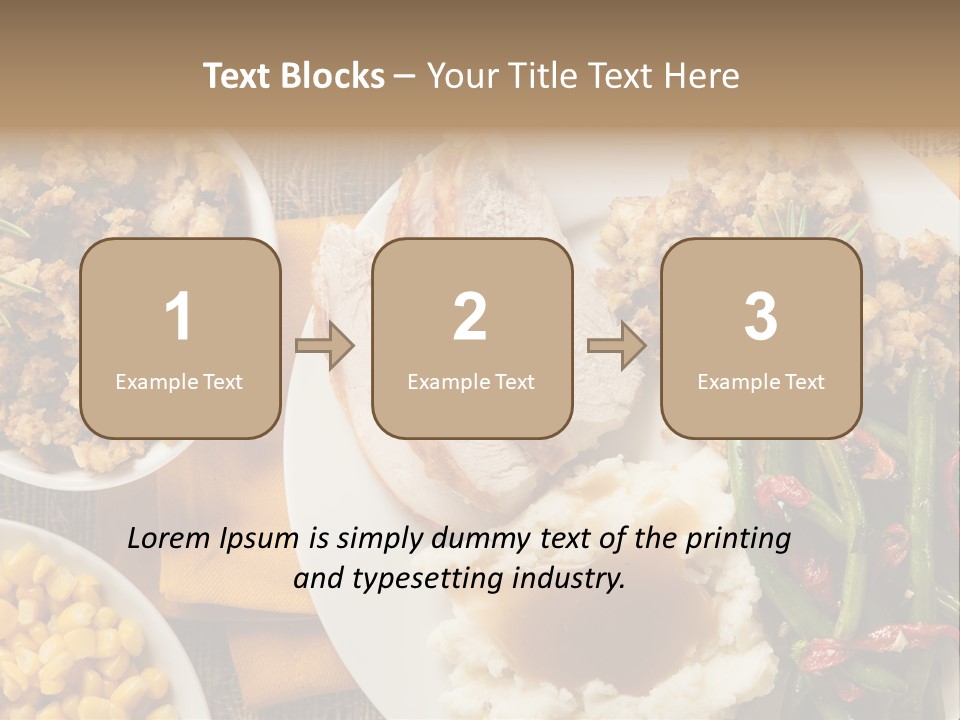 Stuffing Garnished Parsley PowerPoint Template