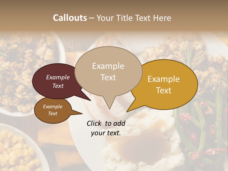 Stuffing Garnished Parsley PowerPoint Template