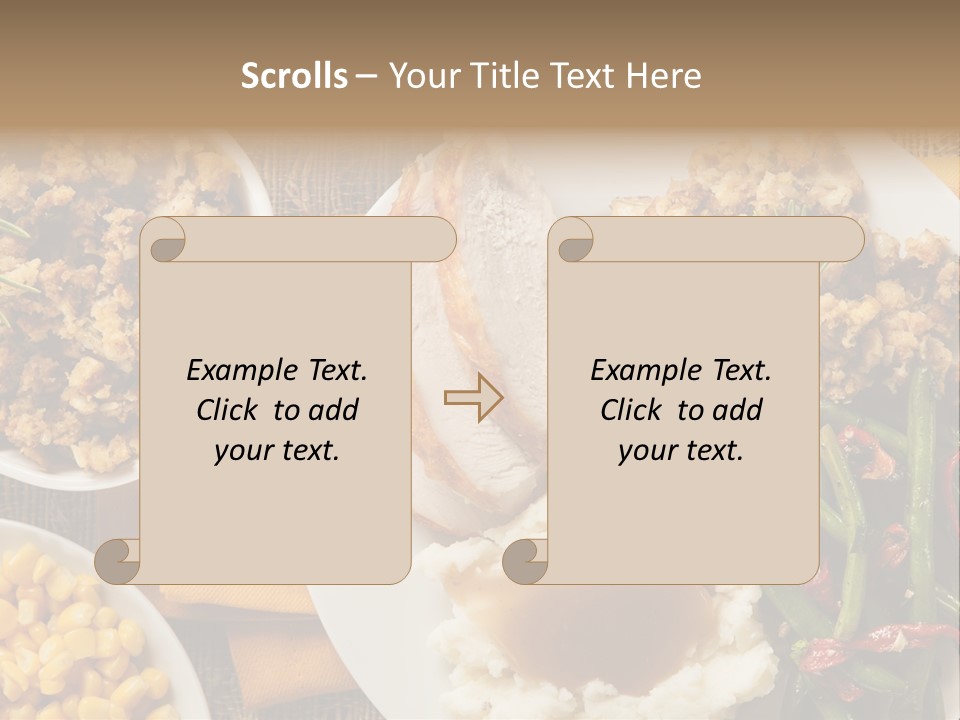 Stuffing Garnished Parsley PowerPoint Template