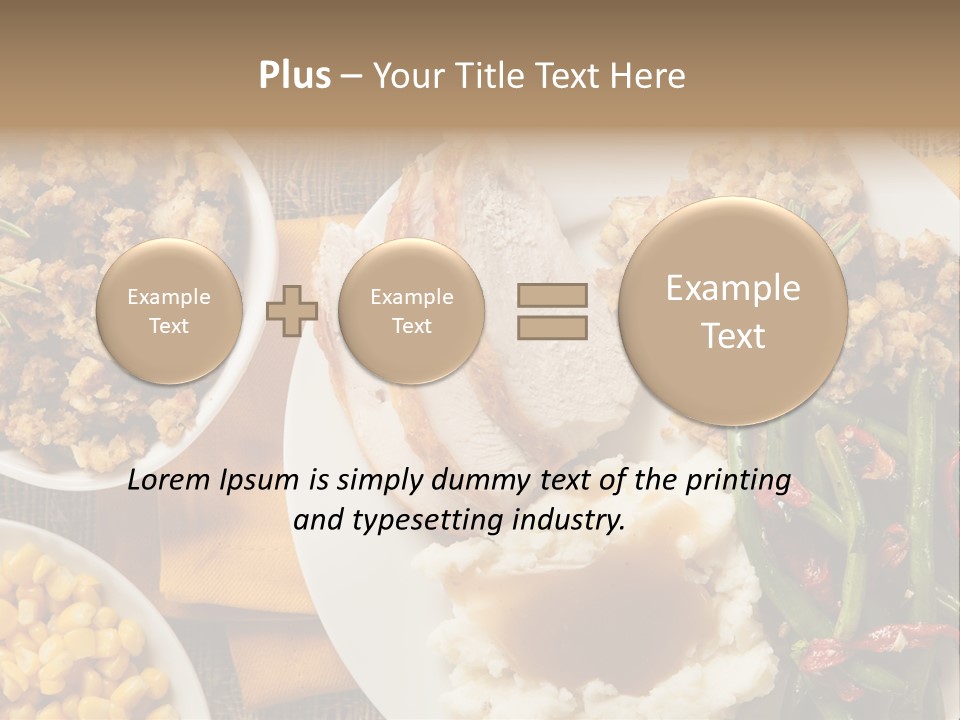 Stuffing Garnished Parsley PowerPoint Template