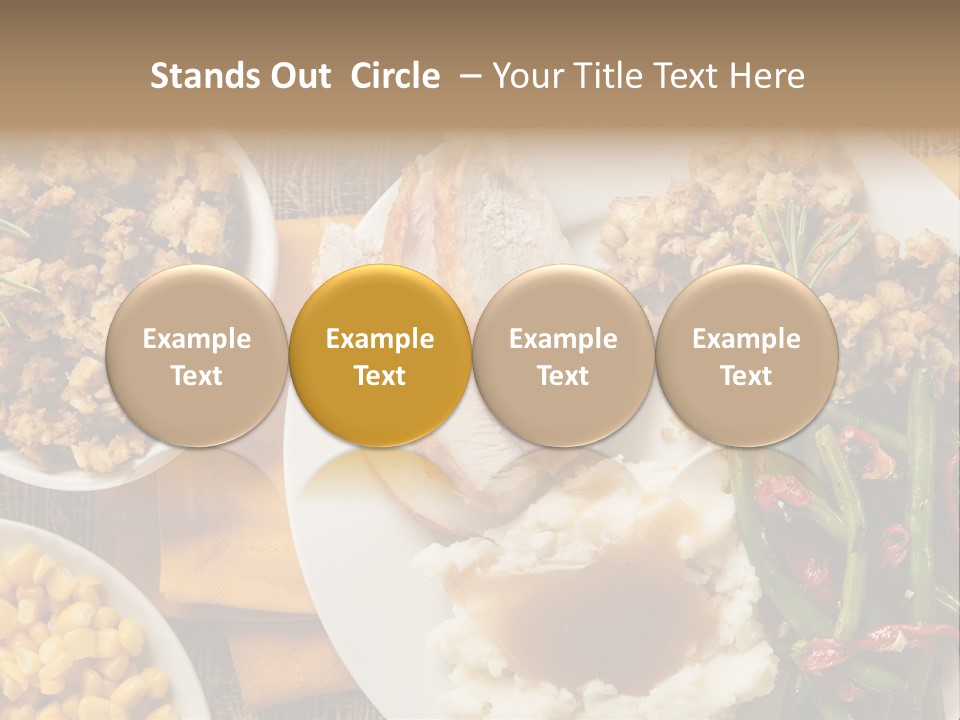 Stuffing Garnished Parsley PowerPoint Template