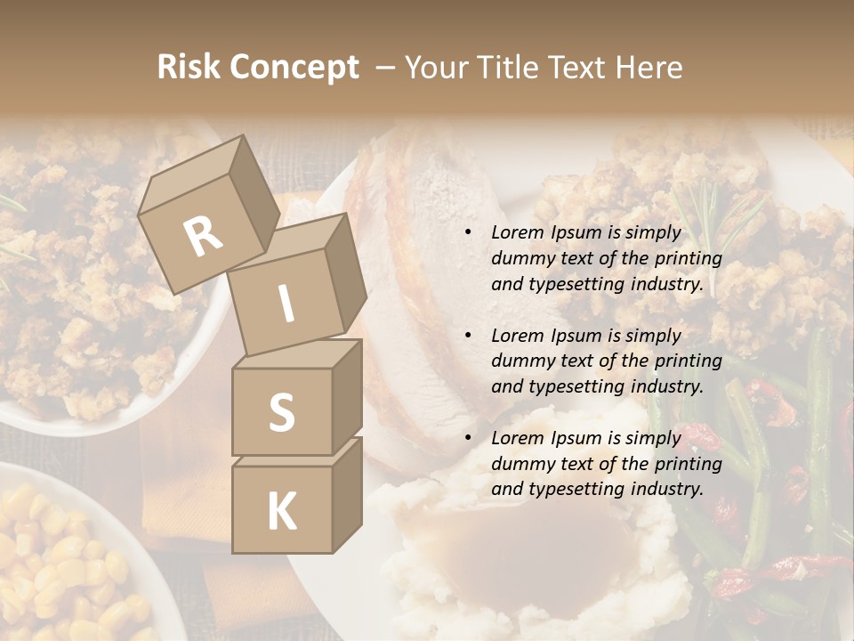 Stuffing Garnished Parsley PowerPoint Template