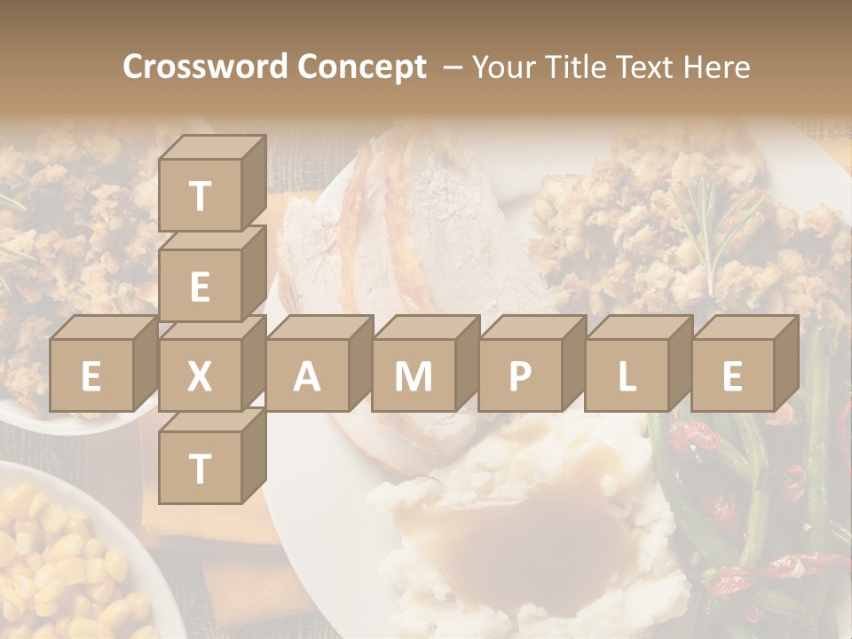 Stuffing Garnished Parsley PowerPoint Template