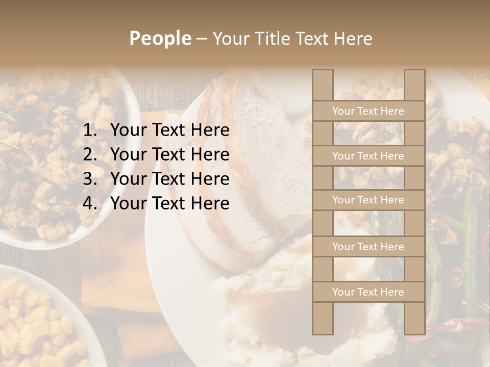Stuffing Garnished Parsley PowerPoint Template