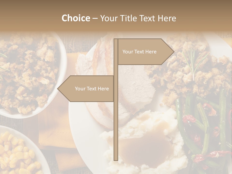 Stuffing Garnished Parsley PowerPoint Template