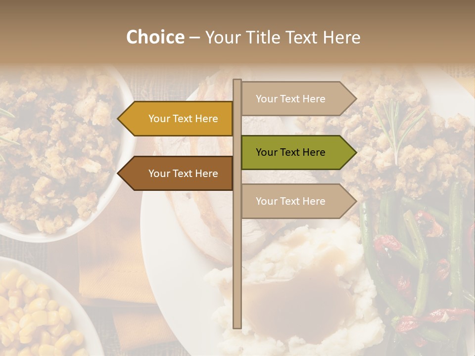Stuffing Garnished Parsley PowerPoint Template
