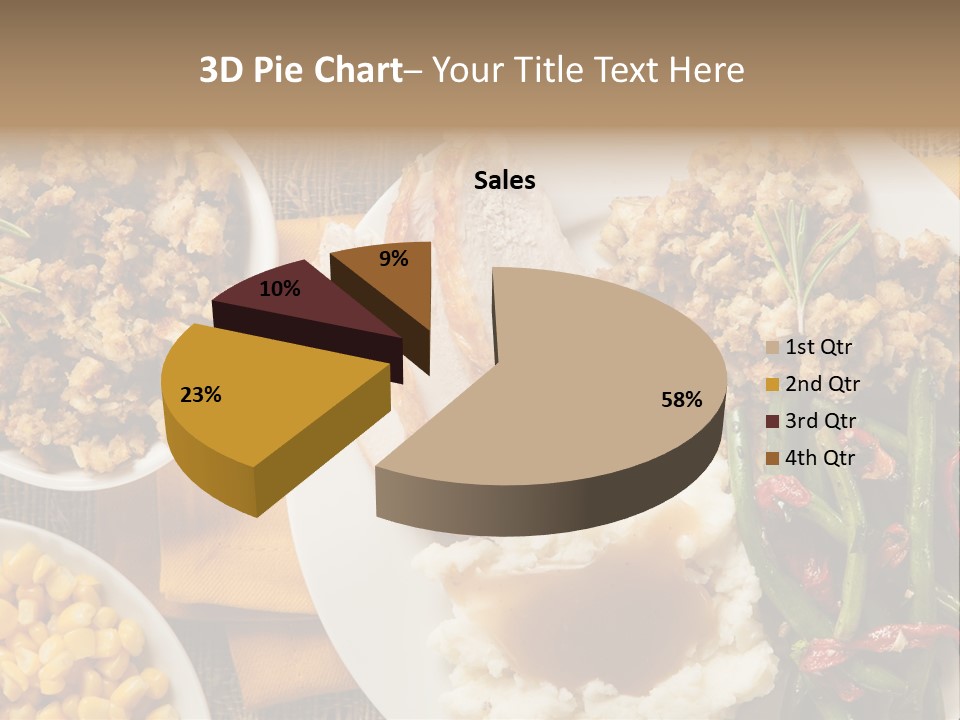 Stuffing Garnished Parsley PowerPoint Template