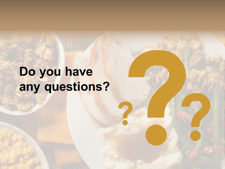 Stuffing Garnished Parsley PowerPoint Template