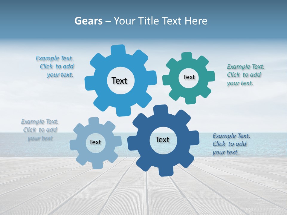 Leisure Wooden Outdoor PowerPoint Template