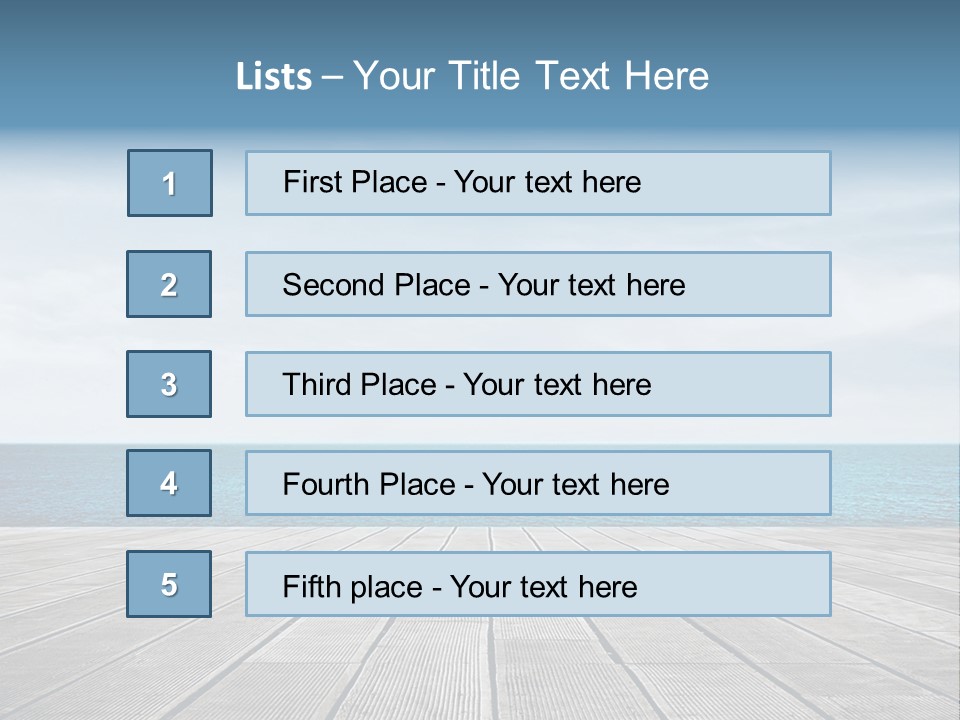 Leisure Wooden Outdoor PowerPoint Template