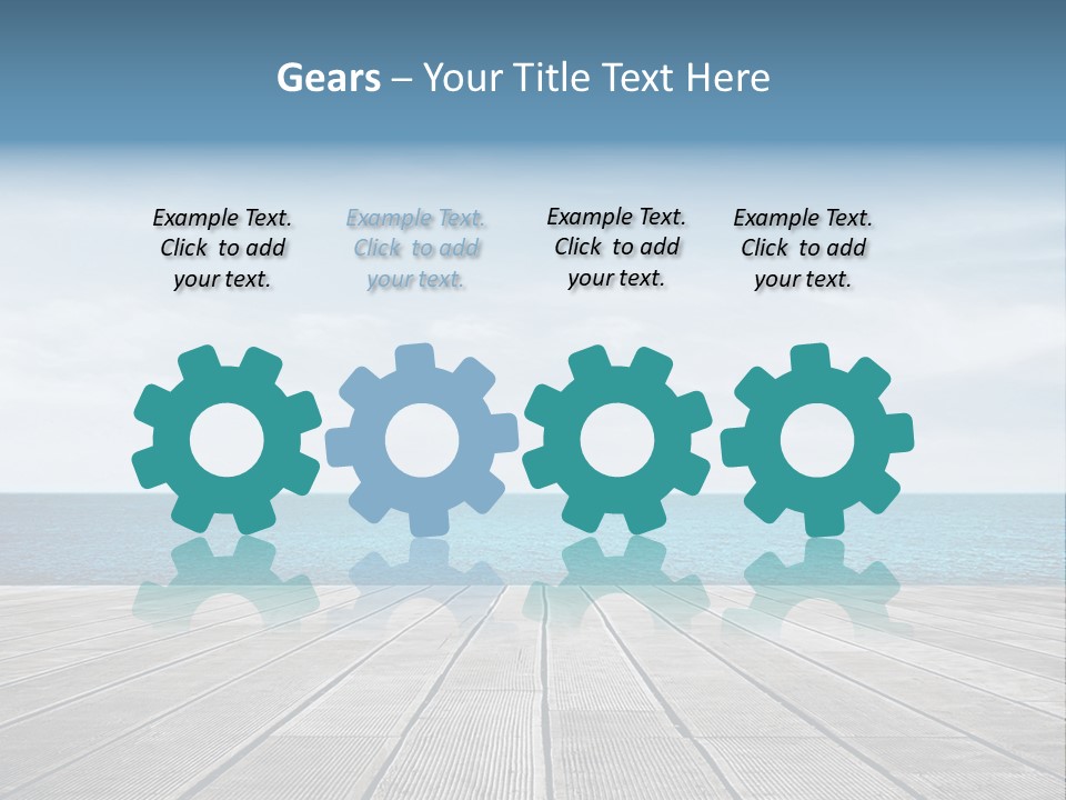 Leisure Wooden Outdoor PowerPoint Template