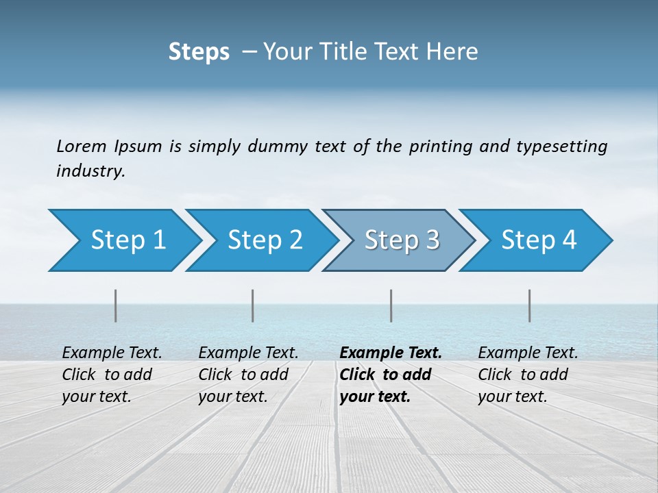 Leisure Wooden Outdoor PowerPoint Template