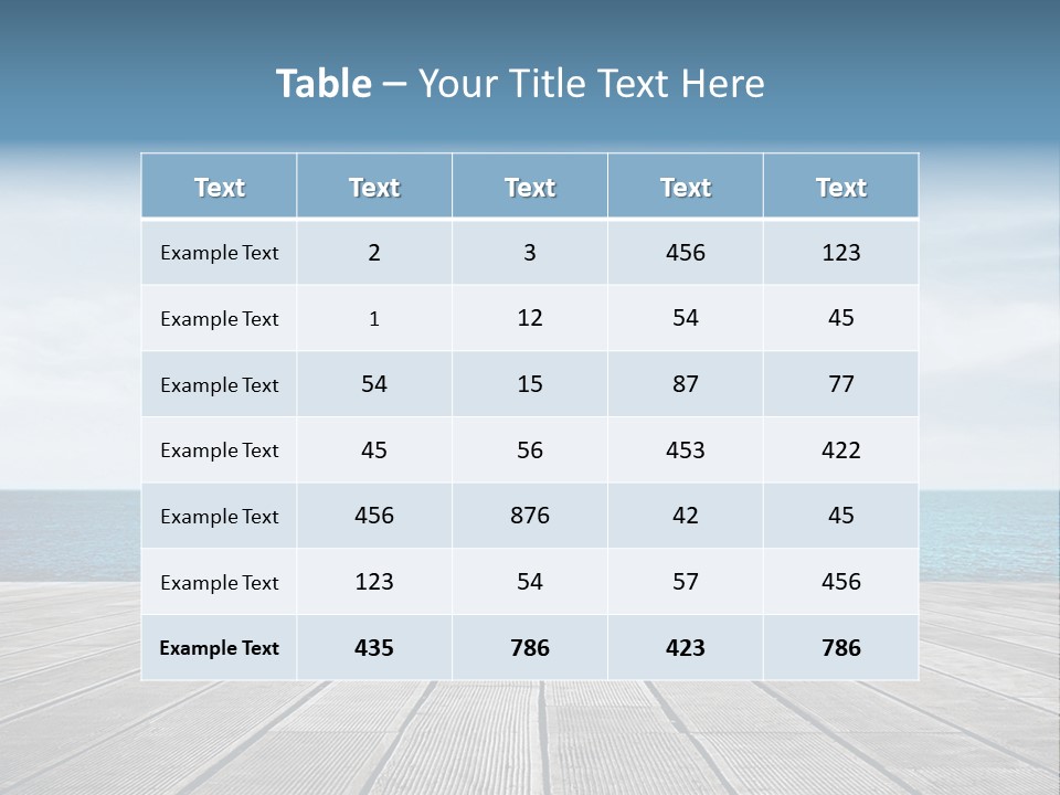 Leisure Wooden Outdoor PowerPoint Template