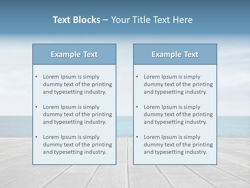 Leisure Wooden Outdoor PowerPoint Template
