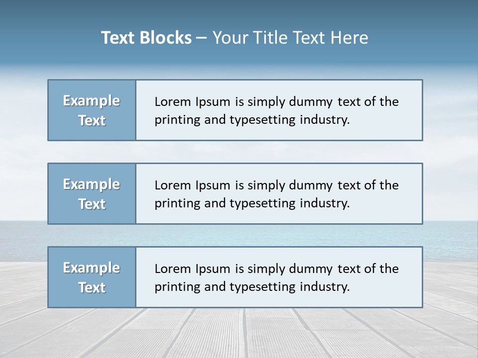Leisure Wooden Outdoor PowerPoint Template