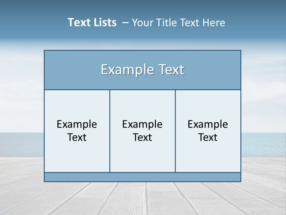Leisure Wooden Outdoor PowerPoint Template